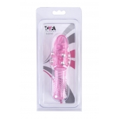 Стимулирующая розовая насадка с шишечками и шипами - 13,5 см. - Toyfa Basic - в Нефтекамске купить с доставкой