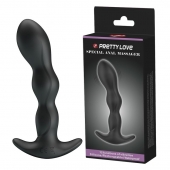 Черный анальный стимулятор простаты с вибрацией Special Anal Massager - 14,5 см. - Baile - в Нефтекамске купить с доставкой