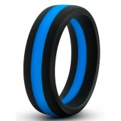 Черно-синее эрекционное кольцо Silicone Go Pro Cock Ring - Blush Novelties - в Нефтекамске купить с доставкой