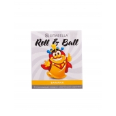 Стимулирующий презерватив-насадка Roll   Ball Banana - Sitabella - купить с доставкой в Нефтекамске