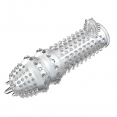 Закрытая прозрачная насадка Crystal sleeve - 14,2 см. - Erowoman-Eroman - в Нефтекамске купить с доставкой