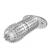 Закрытая прозрачная насадка Crystal sleeve - 12 см. - Erowoman-Eroman - в Нефтекамске купить с доставкой