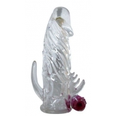 Закрытая прозрачная вибронасадка на пенис Crystal Sleeve Vibe - Erowoman-Eroman - в Нефтекамске купить с доставкой