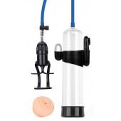 Прозрачная вакуумная вибропомпа Sex Expert с насадкой-вагиной - Sex Expert - в Нефтекамске купить с доставкой