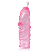 Закрытая рельефная насадка Crystal sleeve snakes в виде змеи с усиками - 14 см. - Erowoman-Eroman - в Нефтекамске купить с доставкой