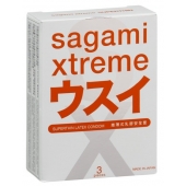 Ультратонкие презервативы Sagami Xtreme SUPERTHIN - 3 шт. - Sagami - купить с доставкой в Нефтекамске