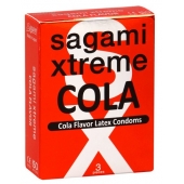 Ароматизированные презервативы Sagami Xtreme COLA - 3 шт. - Sagami - купить с доставкой в Нефтекамске