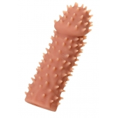 Телесная реалистичная насадка KOKOS Extreme Sleeve 07 с дополнительной стимуляцией - 12,7 см. - KOKOS - в Нефтекамске купить с доставкой