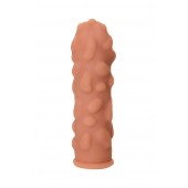 Телесная реалистичная насадка KOKOS Extreme Sleeve 11 с дополнительной стимуляцией - 12,7 см. - KOKOS - в Нефтекамске купить с доставкой