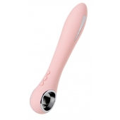 Розовый силиконовый вибратор с электростимуляцией GALVANI VIBE - 21 см. - ToyFa - купить с доставкой в Нефтекамске