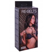 Черный поводок и чокер с кольцом Rada - Rebelts - купить с доставкой в Нефтекамске