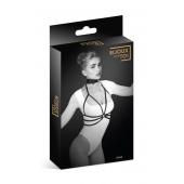 Черная упряжь на грудь Julia - Bijoux Pour Toi - купить с доставкой в Нефтекамске