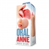 Телесный мастурбатор-ротик с язычком Oral Anne - Blush Novelties - в Нефтекамске купить с доставкой