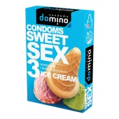 Презервативы для орального секса DOMINO Sweet Sex с ароматом мороженого - 3 шт. - Domino - купить с доставкой в Нефтекамске
