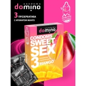 Презервативы для орального секса DOMINO Sweet Sex с ароматом манго - 3 шт. - Domino - купить с доставкой в Нефтекамске