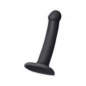 Черный фаллос на присоске Silicone Bendable Dildo S - 17 см. - Strap-on-me - купить с доставкой в Нефтекамске