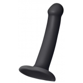 Черный фаллос на присоске Silicone Bendable Dildo S - 17 см. - Strap-on-me - купить с доставкой в Нефтекамске