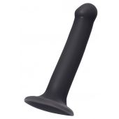 Черный фаллос на присоске Silicone Bendable Dildo M - 18 см. - Strap-on-me - купить с доставкой в Нефтекамске