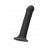 Черный фаллос на присоске Silicone Bendable Dildo L - 19 см. - Strap-on-me - купить с доставкой в Нефтекамске