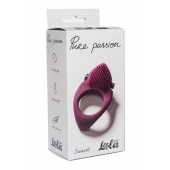 Бордовое эрекционное виброкольцо Pure Passion Sunset - Lola Games - в Нефтекамске купить с доставкой