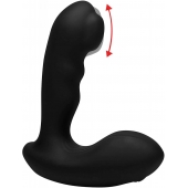Черный стимулятор простаты Alpha-Pro 7X P-Milker Silicone Prostate Stimulator with Milking Bead - XR Brands - в Нефтекамске купить с доставкой