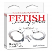 Металлические наручники Beginner s Metal Cuffs - Pipedream - купить с доставкой в Нефтекамске
