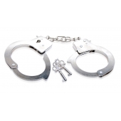 Металлические наручники Beginner s Metal Cuffs - Pipedream - купить с доставкой в Нефтекамске