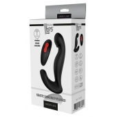 Черный вибромассажер простаты SWIRLING P-PLEASER - Dream Toys - в Нефтекамске купить с доставкой