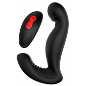 Черный вибромассажер простаты SWIRLING P-PLEASER - Dream Toys - в Нефтекамске купить с доставкой