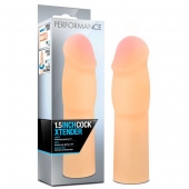 Телесная насадка-удлинитель на пенис PERFORMANCE 1.5INCH COCK XTENDER - 16 см. - Blush Novelties - в Нефтекамске купить с доставкой