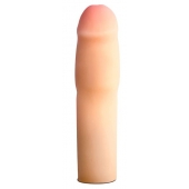 Телесная насадка-удлинитель на пенис PERFORMANCE 1.5INCH COCK XTENDER - 16 см. - Blush Novelties - в Нефтекамске купить с доставкой