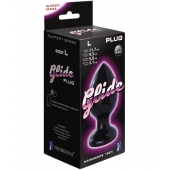 Черный анальный плаг Glide L - 11,7 см. - LOVETOY (А-Полимер) в Нефтекамске Черный анальный плаг Glide L - 11,7 см. - LOVETOY (А-Полимер)