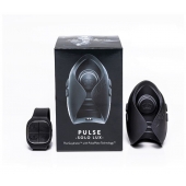 Темно-серый инновационный мужской осциллятор PULSE SOLO LUX с пультом ДУ - Hot Octopuss - в Нефтекамске купить с доставкой