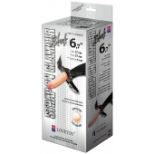 Пояс-трусики с насадкой Glamour - 17 см. - LOVETOY (А-Полимер) - купить с доставкой в Нефтекамске