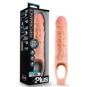 Телесный реалистичный фаллоудлинитель 9 Inch Silicone Cock Sheath Penis Extender - 22,86 см. - Blush Novelties - в Нефтекамске купить с доставкой