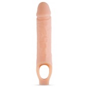 Телесный реалистичный фаллоудлинитель 10 Inch Silicone Cock Sheath Penis Extender - 25,4 см. - Blush Novelties - в Нефтекамске купить с доставкой