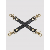 Черный фиксатор для манжет Bound to You Faux Leather Hogtie - Fifty Shades of Grey - купить с доставкой в Нефтекамске