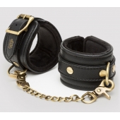 Черные наручники Bound to You Faux Leather Wrist Cuffs - Fifty Shades of Grey - купить с доставкой в Нефтекамске