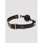 Черный кляп-шар Bound to You Faux Leather Ball Gag - Fifty Shades of Grey - купить с доставкой в Нефтекамске