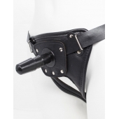 Черный пояс для насадок CLASS STRAP Restyling - LOVETOY (А-Полимер) - купить с доставкой в Нефтекамске