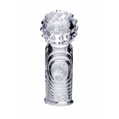 Прозрачная рельефная насадка на палец Ricol - 8 см. - A-toys в Нефтекамске Прозрачная рельефная насадка на палец Ricol - 8 см. - A-toys