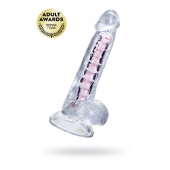 Прозрачный гибкий фаллоимитатор Paret - 18 см. - A-toys купить с доставкой в интернет-магазине Orgasmix в Нефтекамске Прозрачный гибкий фаллоимитатор Paret - 18 см. - A-toys