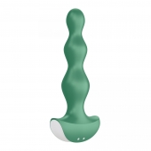 Зеленая анальная пробка с вибрацией Lolli Plug 2 - 14 см. - Satisfyer