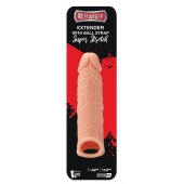 Телесная насадка EXTENDER WITH BALL STRAP 6.5 - 17 см. - Dream Toys - в Нефтекамске купить с доставкой