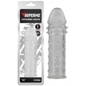 Прозрачная реалистичная насадка на пенис Extra Texture Sleeve - 16,2 см. - Chisa - в Нефтекамске купить с доставкой