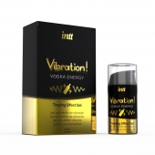 Жидкий интимный гель с эффектом вибрации Vibration! Vodka Energy - 15 мл. - INTT - купить с доставкой в Нефтекамске