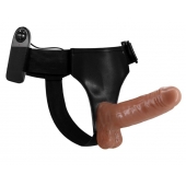 Страпон на трусиках с вибрацией Ultra Passionate Harness - 16 см. - Baile - купить с доставкой в Нефтекамске