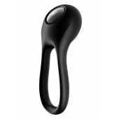 Черное эрекционное виброкольцо Majestic Duo - Satisfyer - в Нефтекамске купить с доставкой