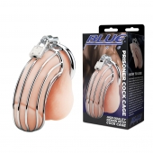 Металлическая клетка Prisoner Cock Сage с замком - BlueLine - купить с доставкой в Нефтекамске