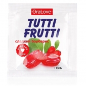Гель-смазка Tutti-frutti со вкусом барбариса - 4 гр. - Биоритм - купить с доставкой в Нефтекамске